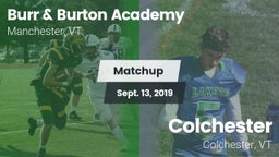 Matchup: Burr & Burton vs. Colchester  2019