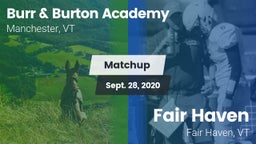 Matchup: Burr & Burton vs. Fair Haven  2020
