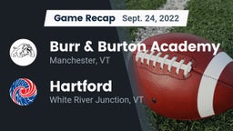 Recap: Burr & Burton Academy  vs. Hartford  2022