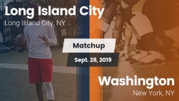 Matchup: Long Island City vs. Washington  2019