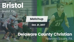Matchup: Bristol vs. Delaware County Christian  2017