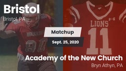 Matchup: Bristol vs. Academy of the New Church  2020