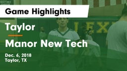 Taylor  vs Manor New Tech Game Highlights - Dec. 6, 2018
