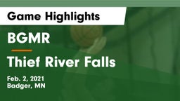 BGMR vs Thief River Falls  Game Highlights - Feb. 2, 2021