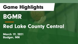 BGMR vs Red Lake County Central Game Highlights - March 19, 2021