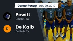 Recap: Pewitt  vs. De Kalb  2017