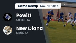 Recap: Pewitt  vs. New Diana  2017