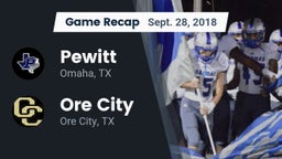 Recap: Pewitt  vs. Ore City  2018