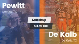 Matchup: Pewitt vs. De Kalb  2018