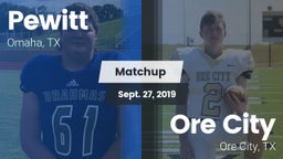 Matchup: Pewitt vs. Ore City  2019