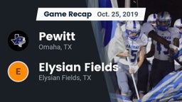 Recap: Pewitt  vs. Elysian Fields  2019