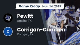 Recap: Pewitt  vs. Corrigan-Camden  2019