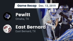 Recap: Pewitt  vs. East Bernard  2019