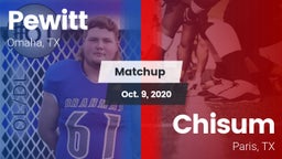 Matchup: Pewitt vs. Chisum 2020