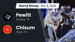 Recap: Pewitt  vs. Chisum 2020