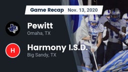 Recap: Pewitt  vs. Harmony I.S.D. 2020