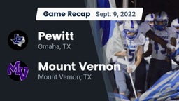 Recap: Pewitt  vs. Mount Vernon  2022