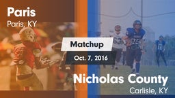 Matchup: Paris vs. Nicholas County  2016
