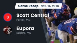 Recap: Scott Central  vs. Eupora  2018