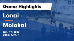 Lanai  vs Molokai  Game Highlights - Jan. 19, 2019