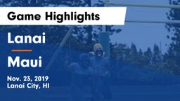 Lanai  vs Maui  Game Highlights - Nov. 23, 2019