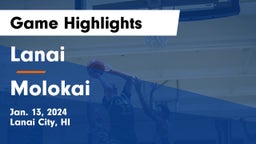 Lanai  vs Molokai  Game Highlights - Jan. 13, 2024