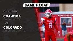 Recap: Coahoma  vs. Colorado  2016