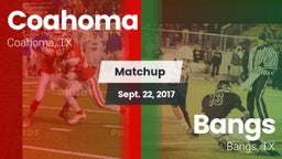 Matchup: Coahoma vs. Bangs  2017
