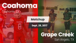Matchup: Coahoma vs. Grape Creek  2017