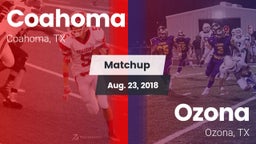 Matchup: Coahoma vs. Ozona  2018