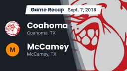 Recap: Coahoma  vs. McCamey  2018