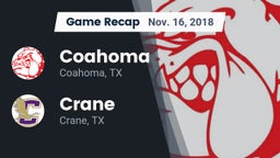Recap: Coahoma  vs. Crane  2018