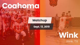 Matchup: Coahoma vs. Wink  2019
