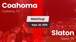 Matchup: Coahoma vs. Slaton  2019