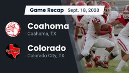 Recap: Coahoma  vs. Colorado  2020