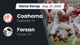 Recap: Coahoma  vs. Forsan  2020