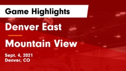 Denver East  vs Mountain View Game Highlights - Sept. 4, 2021