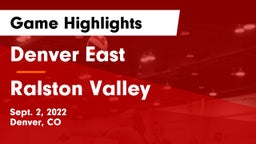 Denver East  vs Ralston Valley Game Highlights - Sept. 2, 2022
