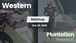Matchup: Western vs. Plantation  2020