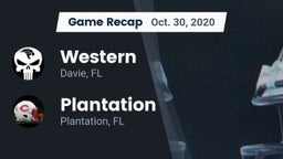 Recap: Western  vs. Plantation  2020