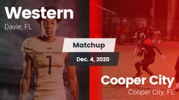 Matchup: Western vs. Cooper City  2020