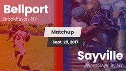 Matchup: Bellport vs. Sayville  2017