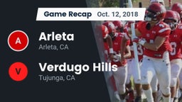 Recap: Arleta  vs. Verdugo Hills  2018