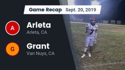 Recap: Arleta  vs. Grant  2019