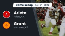 Recap: Arleta  vs. Grant  2022