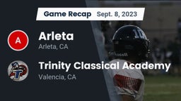 Recap: Arleta  vs. Trinity Classical Academy  2023