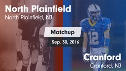Matchup: North Plainfield vs. Cranford  2016