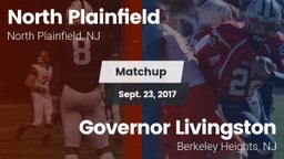 Matchup: North Plainfield vs. Governor Livingston  2017