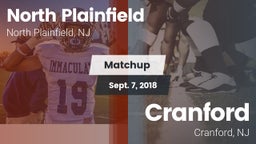 Matchup: North Plainfield vs. Cranford  2018