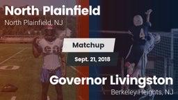 Matchup: North Plainfield vs. Governor Livingston  2018
